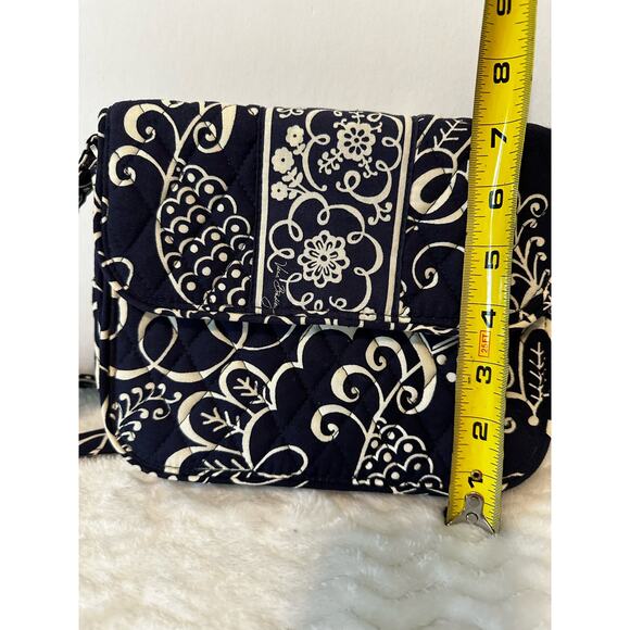 Vera Bradley Twirly Birds (retired) Navy Blue Crossbody Bag Adjustable - Picture 6 of 7